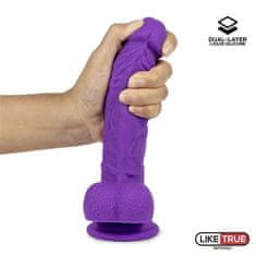 INTOYOU Dildo "Dual Layer Silicone 8" - vijoličen (R900315)