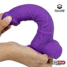 INTOYOU Dildo "Dual Layer Silicone 8" - vijoličen (R900315)