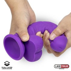 INTOYOU Dildo "Dual Layer Silicone 8" - vijoličen (R900315)