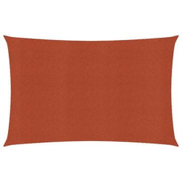 shumee Senčno jadro 160 g/m² pravokotno terakota 3.5x5 m HDPE