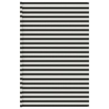 Vidaxl Preproga za šotor antracitna in bela 400x800 cm HDPE