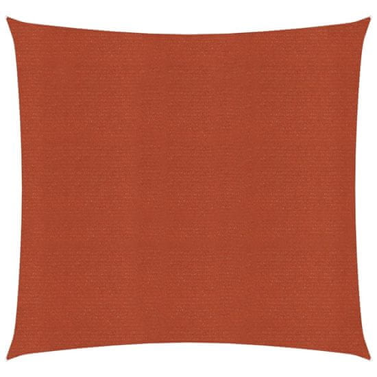 shumee Senčno jadro 160 g/m² kvadratno terakota 2.5x2.5 m HDPE