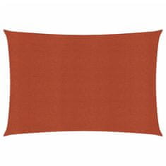 shumee Senčno jadro 160 g/m² pravokotno terakota 3.5x4.5 m HDPE