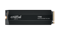 Crucial T705 SSD disk, 2TB, PCIe Gen5, M.2 NVMe, s hladilnikom (CT2000T705SSD5)