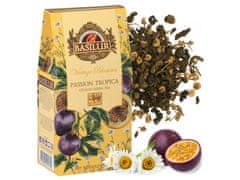 Basilur BASILUR VINTAGE BLOSSOMS - Passion Tropica Zeleni listni čaj s cvetovi kamilice in aromo pasijonke 75 g 1 kosi