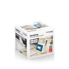 InnovaGoods Brezžični polnilec, stojalo, LED lučka, USB Hub