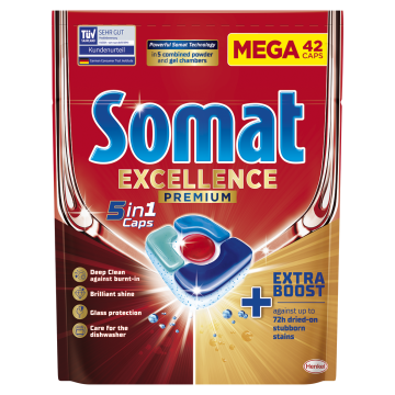 Somat Excellence 5v1 tablete za pomivalni stroj, 42/1