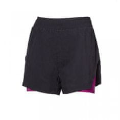 Progress Ženske kratke hlače CARRERA SHORTS 2v1 black / cherry - S