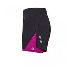 Progress Ženske kratke hlače CARRERA SHORTS 2v1 black / cherry - S