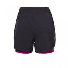Progress Ženske kratke hlače CARRERA SHORTS 2v1 black / cherry - M