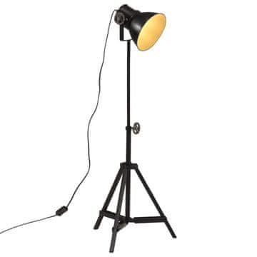Vidaxl Stoječa svetilka 25 W črna 35x35x65/95 cm E27