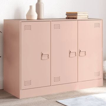 Vidaxl vidaXL Omarica roza 99x39x73 cm jeklo