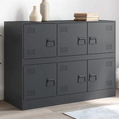 Vidaxl Komoda antracitna 99x39x73 cm jeklo