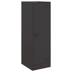 Vidaxl Komoda črna 34,5x39x107 cm jeklo