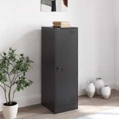 Vidaxl Komoda črna 34,5x39x107 cm jeklo