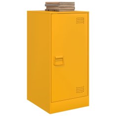 Vidaxl Komoda gorčično rumena 34,5x39x73 cm jeklo