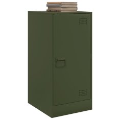 Vidaxl Komoda olivno zelena 34,5x39x73 cm jeklo