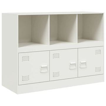 Vidaxl Komoda bela 99x39x73 cm jeklo