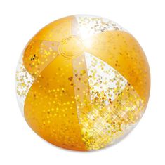 Mac Toys Napihljiva žoga z bleščicami, rumena, 51 cm