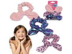 Disney Stitch Scrunchies z mašno, elastike za lase set 3 kosov 
