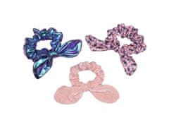 Disney Stitch Scrunchies z mašno, elastike za lase set 3 kosov 