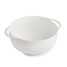 Zeller Večnamenski kuhinjski set, 5 kosov, plastika, bela in siva ter jagodičevje, Ø12x7Ø15x7,5Ø18,5x8Ø22x12Ø26x12,5