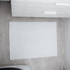 Ljubki dom Hotelska preproga Deluxe bela 700 g/m2