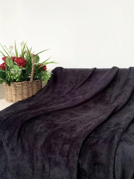 Ljubki dom Mikro plišasta odeja SOFT, črna Dimenzije: 200 x 220 cm