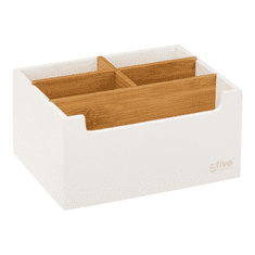 Ljubki dom Bel organizator s 5 predelki NATUREO