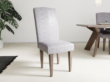 Ljubki dom Raztegljiva prevleka za stol sedalo z naslonom Karo siva