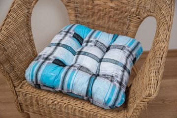 Ljubki dom Blazina za stol Soft Felipe modra