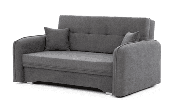 Ljubki dom Zložljiv trosed LAINE, siv