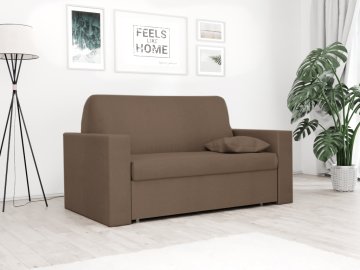 Ljubki dom Raztegljiva prevleka za sedežno garnituro za 2 Classic temno rjava