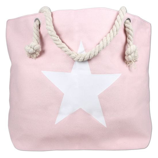 Ljubki dom Torba za na plažo PINK STAR, roza
