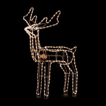 Ljubki dom Rumen LED svetleči severni jelen MEDIUM, 90 cm
