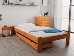 Ljubki dom Postelja ADA 120 x 200 cm jelša Posteljno dno: Lamelno posteljno dno, Vzmetnica: Vzmetnica Somnia 17 cm