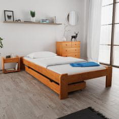 Ljubki dom Postelja ADA 120 x 200 cm jelša Posteljno dno: Lamelno posteljno dno, Vzmetnica: Vzmetnica Somnia 17 cm