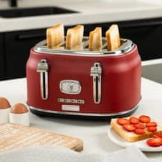 Westinghouse Retro Red 4 Slice opekač kruha