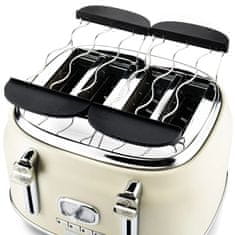 Westinghouse Retro White 4 Slice opekač kruha