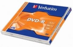 Verbatim DVD-R 4.7GB Matt Silver (1ks)
