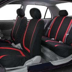 Mormark Avtoprevleke, Prevleke avtosedežov, Zaščita sedežev, Univerzalne (8- delni set, Rdeča) | CARFIT
