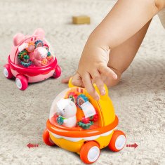 CAB Toys Navijalni avto za otroke Medvedík - roza