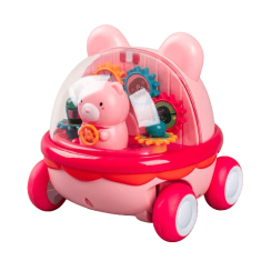CAB Toys Navijalni avto za otroke Medvedík - roza
