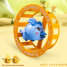 CAB Toys Raztegljiv smešen rumen piščanec