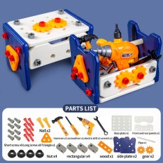 CAB Toys Komplet orodij 40 delavnica, mali DIY