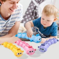 CAB Toys Raztegljiva gosenica roza