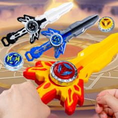 CAB Toys Otroški meč z vrtavko - črn