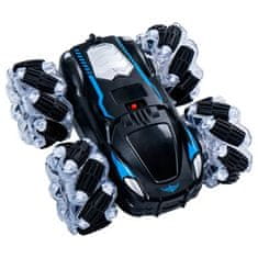 CAB Toys Stunt dvostranski RC avto na daljinsko upravljanje - črn
