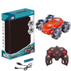 CAB Toys Stunt dvostranski RC avto na daljinsko upravljanje rdeč