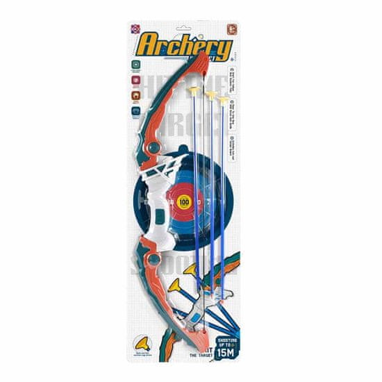 CAB Toys Otroški lok s pristaniškimi puščicami in tarčo - oranžen